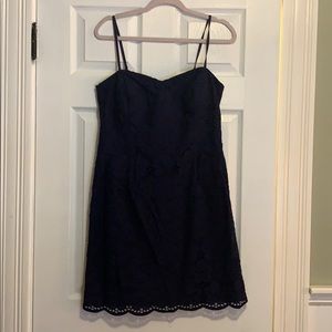 Navy Eyelet Dress - Lily Pulitzer